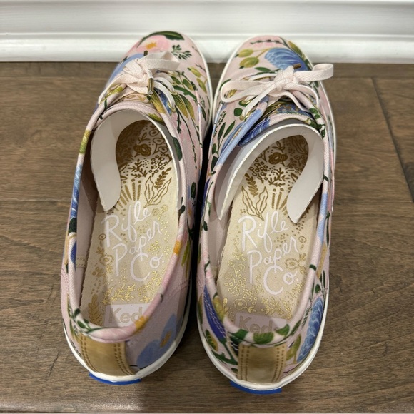 Worn Once! Keds x Rifle Paper Co. Champion Botanical Sneakers - Size 8.5 - Picture 10 of 13